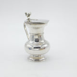 Victorian Hanau Sterling Silver Milk Jug Acorn Finial Karl Kurz Antique c1900