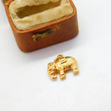 18ct Yellow Gold Good Luck Elephant Charm or Pendant Vintage c1970
