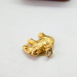 18ct Yellow Gold Good Luck Elephant Charm or Pendant Vintage c1970