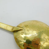 Pair of Victorian Dutch Sterling Silver Gilt Apostle Dessert Spoons c1880