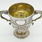 Irish George III Sterling Silver Floral Loving Cup Antique c1770 Dublin