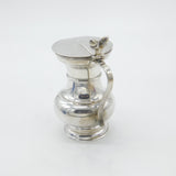 Victorian Hanau Sterling Silver Milk Jug Acorn Finial Karl Kurz Antique c1900