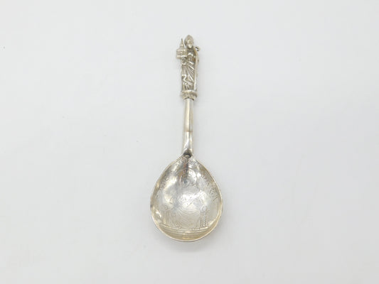 Berthold Muller Edwardian Sterling Silver Bishop Terminal Anointing Spoon 1902