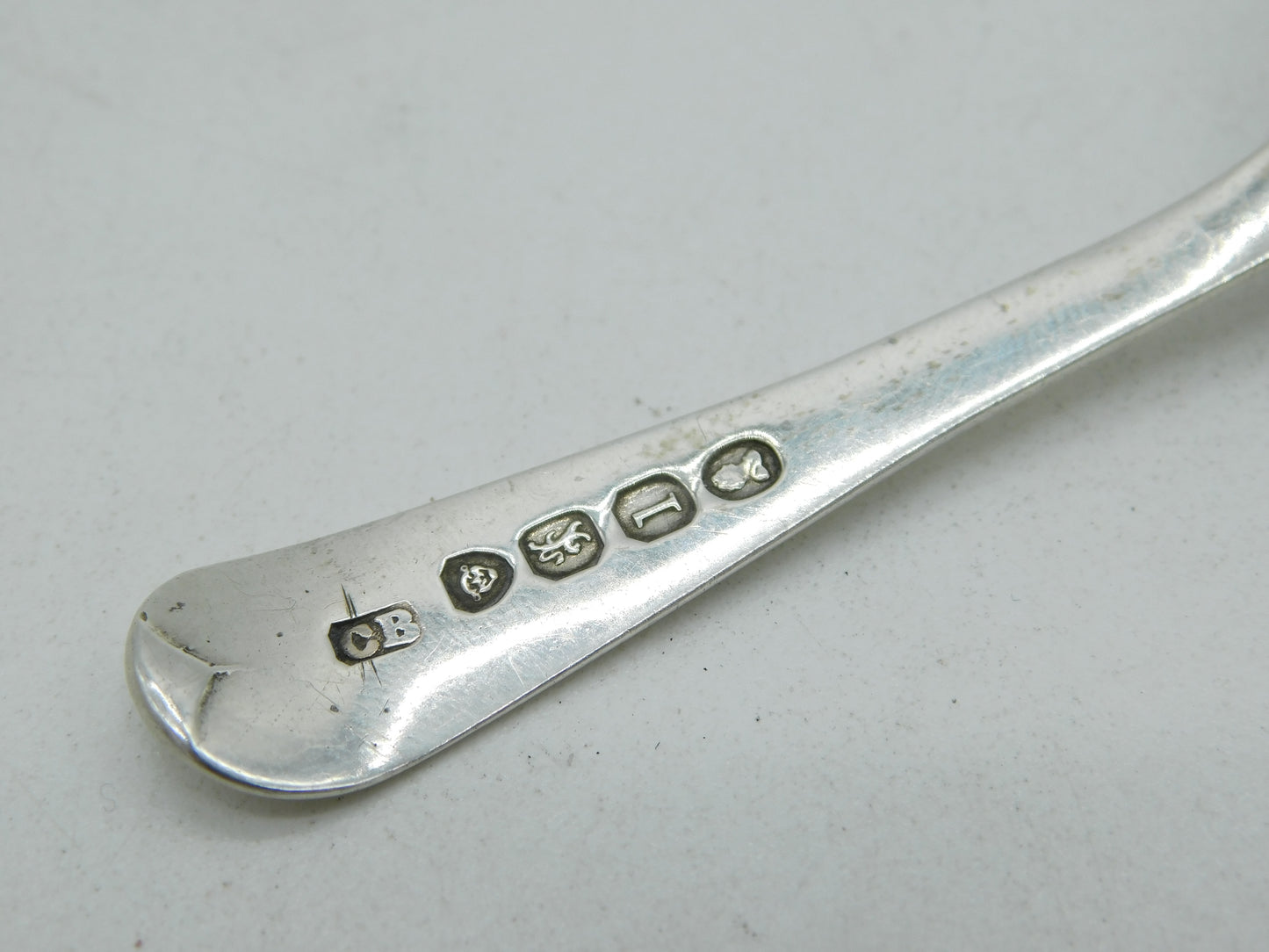 George IV Sterling Silver 'L' Initial Tea Caddy Spoon Antique 1826 London