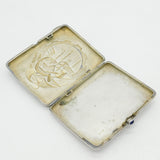 Soviet Union CCCP .875 Grade Silver Factory Scene Cigarette Case Vintage c1950