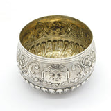 Channel Islands 18th Century Sterling Silver Floral Bowl Antique c1750 Jersey