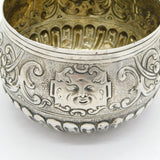 Channel Islands 18th Century Sterling Silver Floral Bowl Antique c1750 Jersey
