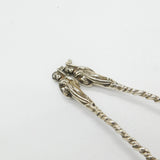 Pair of Edwardian Sterling Silver Apostle Terminal Dessert Spoons 1909 Chester