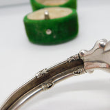 Victorian Sterling Silver Etruscan Style Bangle Bracelet Antique 1896 Birmingham