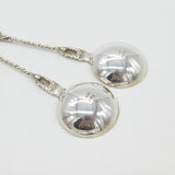 Pair of Edwardian Sterling Silver Apostle Terminal Dessert Spoons 1909 Chester