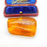 Large Specimen of Natural Baltic Amber with Bugs Enclosed Fossilised Antique