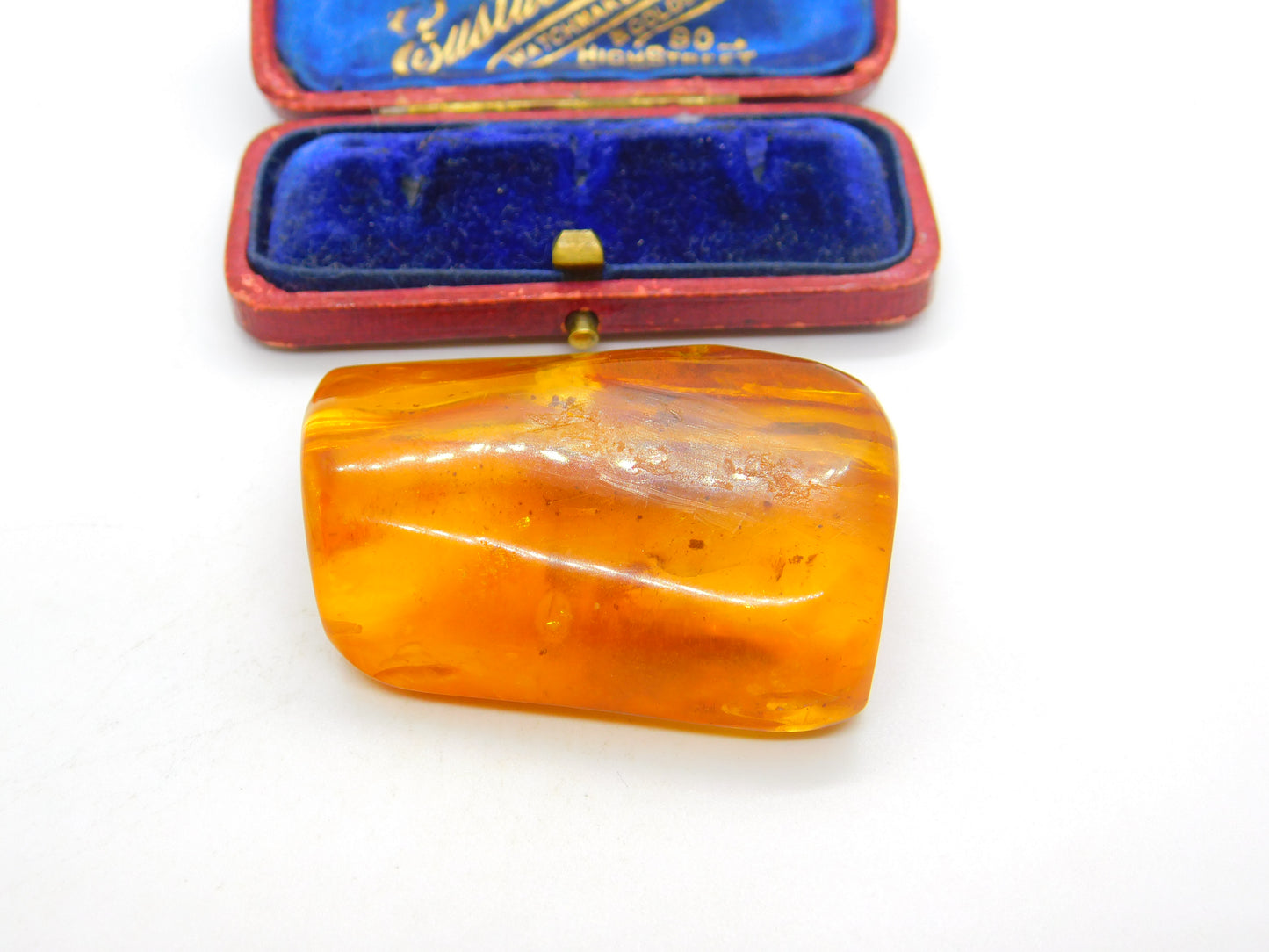 Large Specimen of Natural Baltic Amber with Bugs Enclosed Fossilised Antique