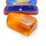 Large Specimen of Natural Baltic Amber with Bugs Enclosed Fossilised Antique