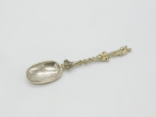 Victorian Sterling Silver Christening Anointing Rat Tail Spoon 1863 London