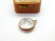 Edwardian 9ct Gold Mounted 'Baden Powell & Earl Roberts' Locket Charm c1910