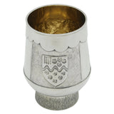 Scottish Sterling Silver Rural Vignette Pedestal Beaker Vintage 1984 Edinburgh