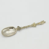Victorian Sterling Silver Christening Anointing Rat Tail Spoon 1863 London