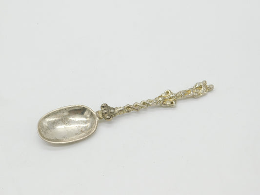 Victorian Sterling Silver Christening Anointing Rat Tail Spoon 1863 London