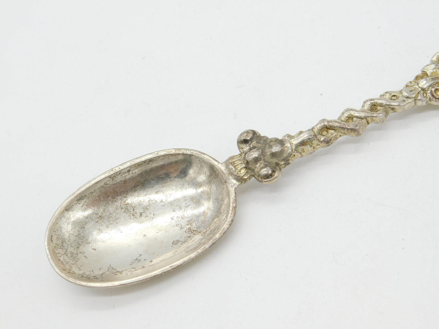 Victorian Sterling Silver Christening Anointing Rat Tail Spoon 1863 London