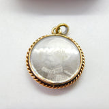 Edwardian 9ct Gold Mounted 'Baden Powell & Earl Roberts' Locket Charm c1910