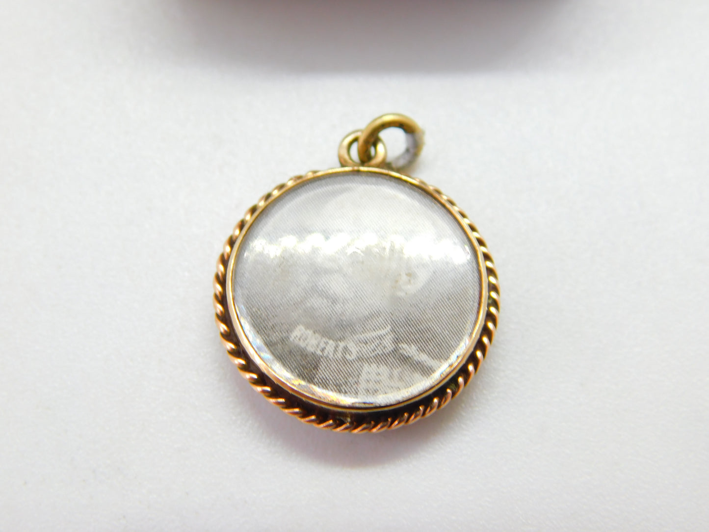 Edwardian 9ct Gold Mounted 'Baden Powell & Earl Roberts' Locket Charm c1910