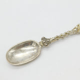 Victorian Sterling Silver Christening Anointing Rat Tail Spoon 1863 London
