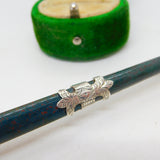 Victorian Scottish Sterling Silver, Bloodstone & Agate Dirk Brooch Antique c1860