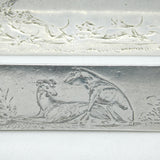 Victorian Sterling Silver Hunting Interest Cutlery Rests Antique 1847 London