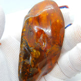 Large Specimen of Natural Baltic Amber with Multiple Insects Enclosed Antique