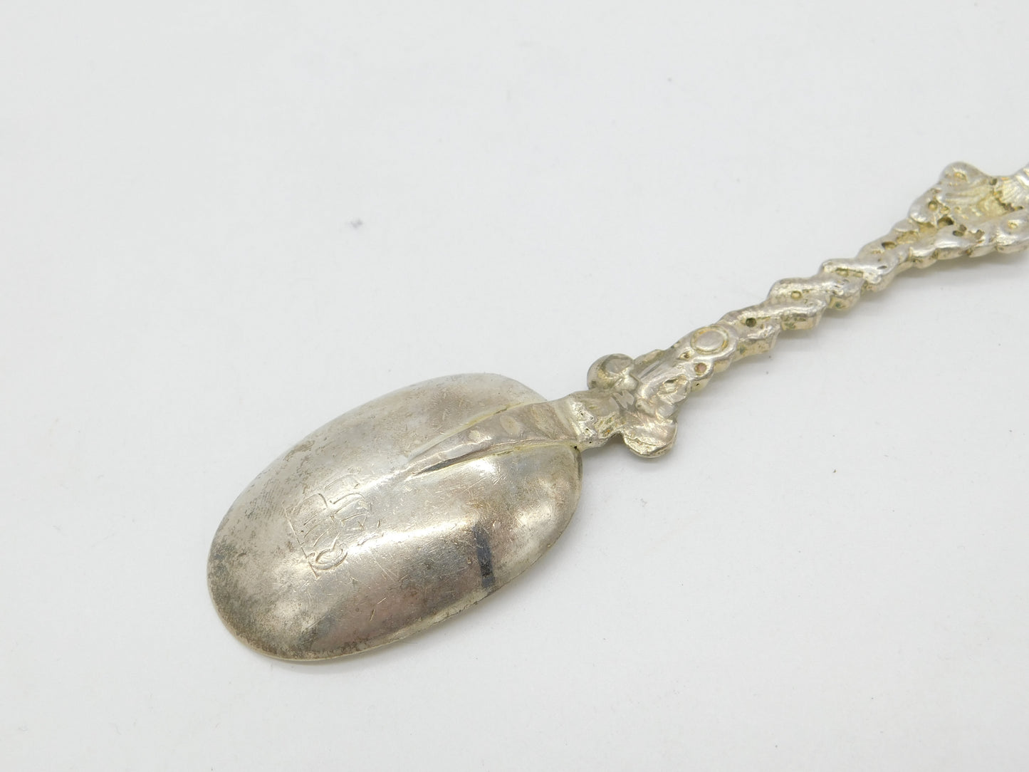 Victorian Sterling Silver Christening Anointing Rat Tail Spoon 1863 London