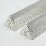 Victorian Sterling Silver Hunting Interest Cutlery Rests Antique 1847 London