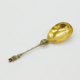 Victorian Sterling Silver Gilt Apostle Terminal Tea Caddy Spoon 1872 London
