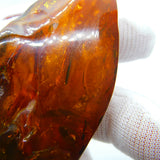 Large Specimen of Natural Baltic Amber with Multiple Insects Enclosed Antique