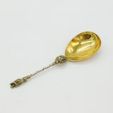 Victorian Sterling Silver Gilt Apostle Terminal Tea Caddy Spoon 1872 London
