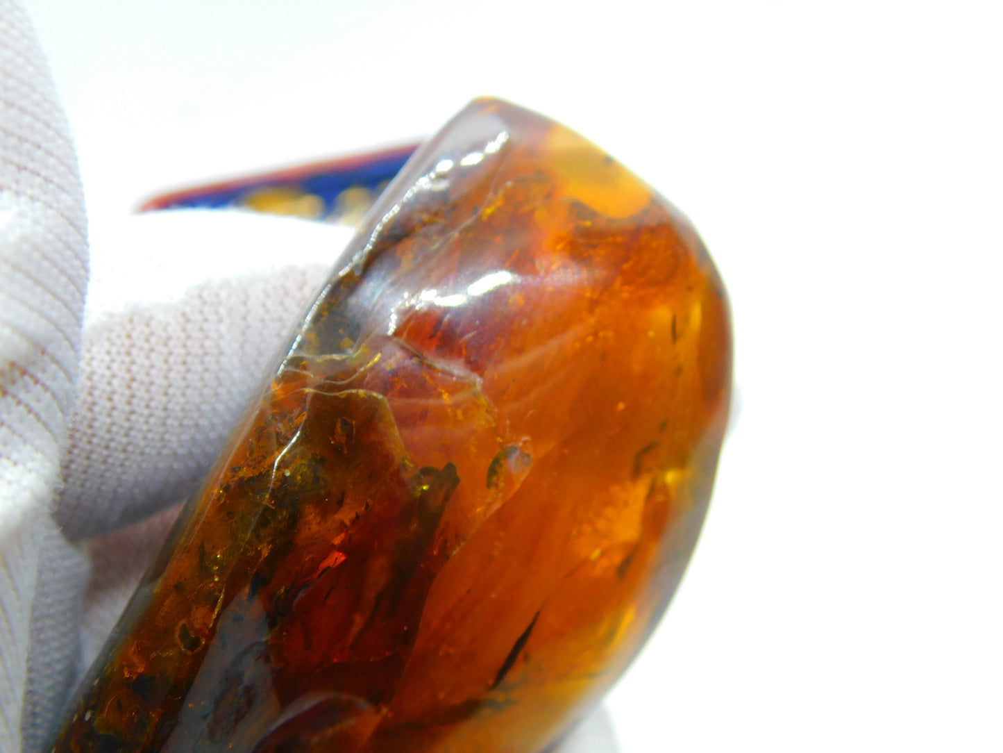 Large Specimen of Natural Baltic Amber with Multiple Insects Enclosed Antique