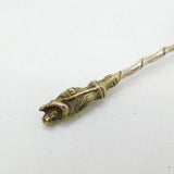 Victorian Sterling Silver Gilt Apostle Terminal Tea Caddy Spoon 1872 London