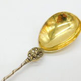 Victorian Sterling Silver Gilt Apostle Terminal Tea Caddy Spoon 1872 London