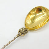 Victorian Sterling Silver Gilt Apostle Terminal Tea Caddy Spoon 1872 London