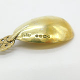 Victorian Sterling Silver Gilt Apostle Terminal Tea Caddy Spoon 1872 London