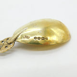 Victorian Sterling Silver Gilt Apostle Terminal Tea Caddy Spoon 1872 London
