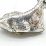 Victorian Sterling Silver Recumbent Cow Finial Antique 1840 Sheffield
