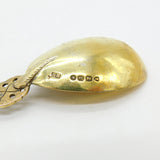 Victorian Sterling Silver Gilt Apostle Terminal Tea Caddy Spoon 1872 London