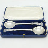Central School of Arts & Crafts Sterling Silver & Abalone Spoon Set Antique London