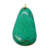 Victorian 9ct Gold Mounted Carved Malachite Drop Pendant Antique c1900