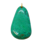 Victorian 9ct Gold Mounted Carved Malachite Drop Pendant Antique c1900