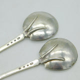 Central School of Arts & Crafts Sterling Silver & Abalone Spoon Set Antique London