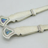 Central School of Arts & Crafts Sterling Silver & Abalone Spoon Set Antique London