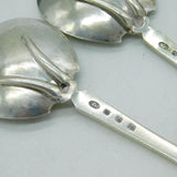 Central School of Arts & Crafts Sterling Silver & Abalone Spoon Set Antique London