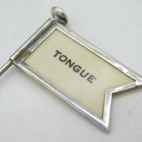 Art Deco Boxed Set of Sterling Silver Sandwich Flags Antique Birmingham 1928