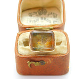 Georgian 9ct Gold Cased Citrine Intaglio Seal Fob 'Man Rowing a Boat' c1820